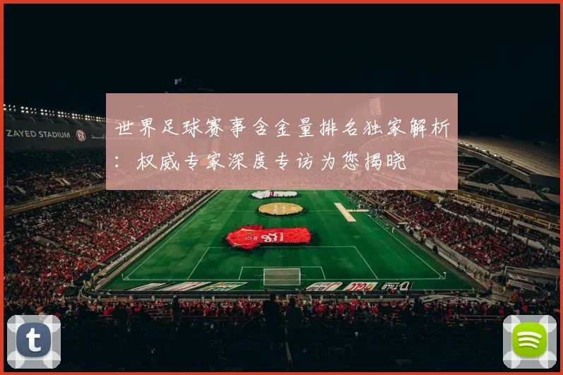 世界足球赛事含金量排名独家解析:权威专家深度专访为您揭晓